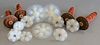 Six Antique Iridescent Glass Curtain Tie Backs,
along with four clay and opalescent curtain tie backs
Provenance: Thirty-five year collection of Dana 