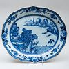 Chinese Export Blue and White Porcelain Platter