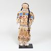 Plains Beaded Hide and Metal Doll