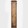 Edwardian Oak Barometer, Alfred Davis Sole Manufacturer, London