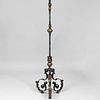 E.F. Caldwell Brass-Mounted Painted Metal Floor Lamp