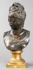 Neoclassical Bronze Bust of a Woman, 19th C.