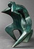 Haim Azuz Modern Bronze Figural Sculpture