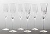 Waterford "Lismore Diamond" Champagne Flutes, 6