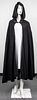 Calvin Klein Black Hooded Cape / Cloak