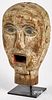 Carved and painted carnival head, 19th c.