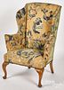 George II mahogany wing chair, ca. 1760