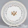 Chinese export porcelain reticulated plate