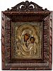 A RUSSIAN ICON OF THE KAZANSKAYA MOTHER OF GOD IN A GILT SILVER OKLAD, MOSCOW, 1896-1908