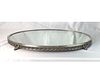 European 900 Silver and Mirrored Plateau Tray