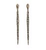 Tiffany & Co Elsa Peretti Sterling Silver Long Snake Earrings 