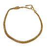 Antique Victorian 18k Gold Snake Chain Necklace