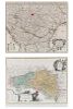 A PAIR OF MAPS OF EASTERN EUROPE DEPICTING THE KINGDOM OF HUNGARY AND THE RUSSIAN TERRITORIES IN EASTERN CZECHOSLOVAKIA AND UKRAINE, AFTER DELISLE AND