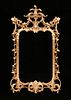 A GEORGE II STYLE GESSO AND GILTWOOD MIRROR, MODERN,