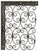 Arts and Crafts wrought iron gate sampler, attributed to Samuel Yellin, 11 1/4'' x 14 3/4''.