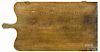 Large Continental pie board, 19th c., 36 1/2'' h., 18 1/4'' w.