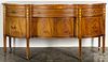 Hepplewhite style inlaid mahogany sideboard, 36 1/2'' h., 70'' w.