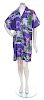 * An Issey Miyake Purple Cotton Day Dress,