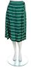 * A Lanvin Green and White Print Skirt,