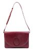 A Cartier Oxblood Leather Flap Handbag,