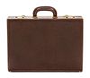 A Gucci Brown Leather Briefcase,