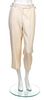 * A Chanel Beige Wool Cropped Pant, Size 38.