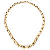 14K YELLOW GOLD NECKLACE Carabiner clasp. Weight: 54.3 g. Length: 17.1" (43.5 cm)