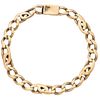 BRACELET IN 10K YELLOW GOLD Box clasp. Weight: 39.4 g. Length: 9.2" (23.5 cm)