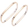 TWO 18K WHITE GOLD BRACELETS  Show wear. Rigid. Box clasp. Weight: 17.8 g. Length: 7" (18.2 cm)