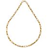 NECKLACE IN 14K YELLOW GOLD Carabiner clasp. Weight: 113.8 g. Length: 23.8" (60.5 cm)