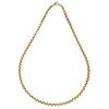 CHOKER IN 18K YELLOW GOLD Spring clasp with eight-shaped safety. Weight: 32.3 g. Length: 18.7" (47.5 cm)