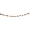 14K WHITE GOLD DIAMOND BRACELET Shows wear. Box clasp with 8-shaped safety clasp. Weight: 28.8 g. Length: 8.1" (20.8 cm)