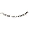14K WHITE GOLD RESIN BRACELET Box clasp with 8-shaped safety. Weight: 30.4 g. Length: 7.9" (20.3 cm)