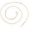 NECKLACE IN 14K YELLOW GOLD Clasp clasp. Weight: 7.4 g. Length: 21.5" (54.8 cm)