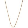 NECKLACE IN 14K YELLOW GOLD Carabiner clasp. Weight: 6.5 g. Length: 25.1" (64.0 cm)