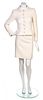 * A Chanel Cream Boucle Skirt Suit, Size 34.
