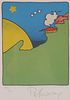 PETER MAX "House in the Sun" Lithograph