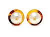 A Pair of Chanel Faux Pearl Earclips,