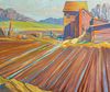 Elwyn George Gowen, Am. 1895-1954, Farm Land 1930, Oil on canvas, framed