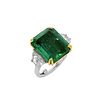 GIA 14.27ct Emerald Ring