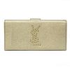 Yves St-Laurent Studded Logo Wallet w/ Box