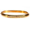 Diamond and 18k gold bangle bracelet, Italy