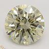 12.03 ct, Natural Fancy Light Brownish Greenish Yellow Even Color, SI1, Round cut Diamond (GIA Graded), Unmounted, Appraised Value: $413,700 