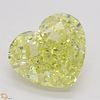 5.01 ct, Natural Fancy Intense Yellow Even Color, VS1, Heart cut Diamond (GIA Graded), Unmounted, Appraised Value: $326,600 