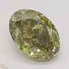 3.52 ct, Natural Fancy Dark Brown Greenish Yellow Even Color, SI1, Oval cut Diamond (GIA Graded), Unmounted, Appraised Value: $34,800 