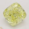 5.26 ct, Natural Fancy Intense Yellow Even Color, IF, Cushion cut Diamond (GIA Graded), Unmounted, Appraised Value: $261,900 