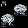 6.02 carat diamond pair Oval cut Diamond GIA Graded 1) 3.01 ct, Color G, VS1 2) 3.01 ct, Color G, VS2. Unmounted. Appraised Value: $197,600 