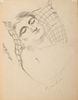 Milton Avery, Am. 1885-1965, "Sleeping Beauty" 1932, Pencil on paper, matted and framed under glass