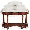 Classical Mahogany Marble Top Table