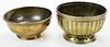 Two European Pierced Brass Bowls